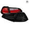 Spec-D Tuning 15-Up Volkswagen Golf Mk7 LED Tail Lights Glossy Black LT-GLF15BBLED-TM - alternate 1
